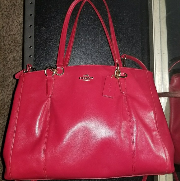 Coach Handbags - Red Coach Purse 😍